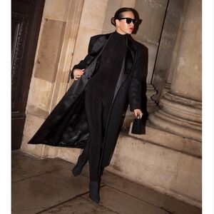 Norma Kamali Long Sleeve Turtleneck Catsuit with Footie - Black